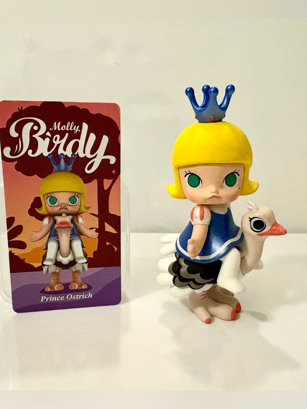 SECRET! Prince Ostrich from the Molly Birdy series. Discontinued and Rare.